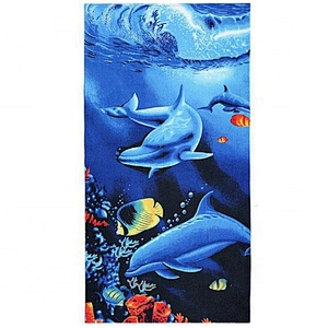 Customized creative printing custom microfiber beach towel