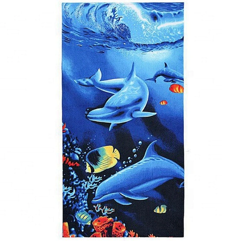 Customized creative printing custom microfiber beach towel