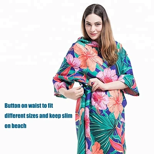Wholesale Microfiber hooded poncho towels for adults