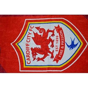 Wholesale Custom Screen printed FC Beach football towel for beach