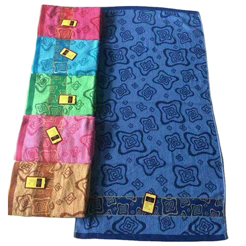Personalized printing jacquard sweat unisex  cotton sports towel