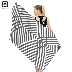 New arrival beautiful unique microfiber rectangle beach bath towel
