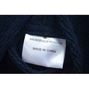 Wholesale Quick-Dry Black Adults Hooded Microfiber towel surf poncho