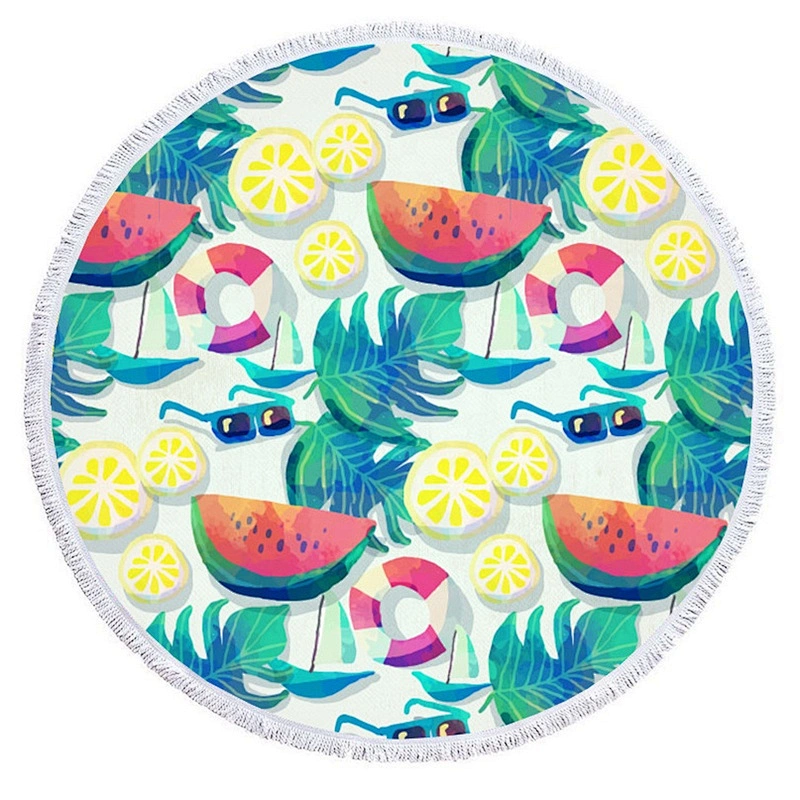Ins popular style printing microfiber beach swimming shawl towel