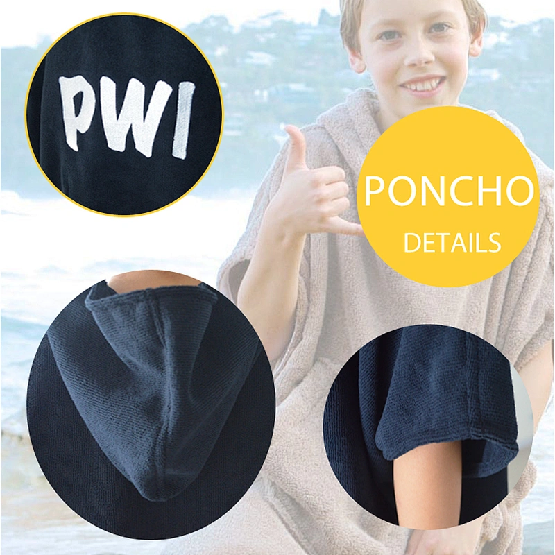 Absorbent Toweling Wetsuit Changing Surf poncho