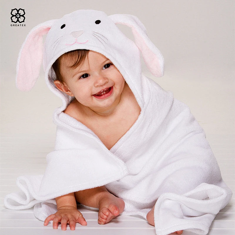 Premium Hot sale Organic Bamboo Baby Kids Blanket Bath  Hooded Towel