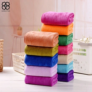 Custom design quick dry cotton microfiber hair salon turban towel