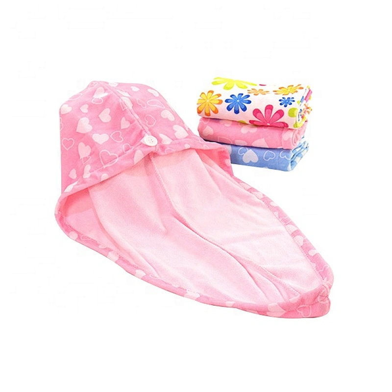 High quality wholesale hair-drying towel microfiber turbant wrap with factory price