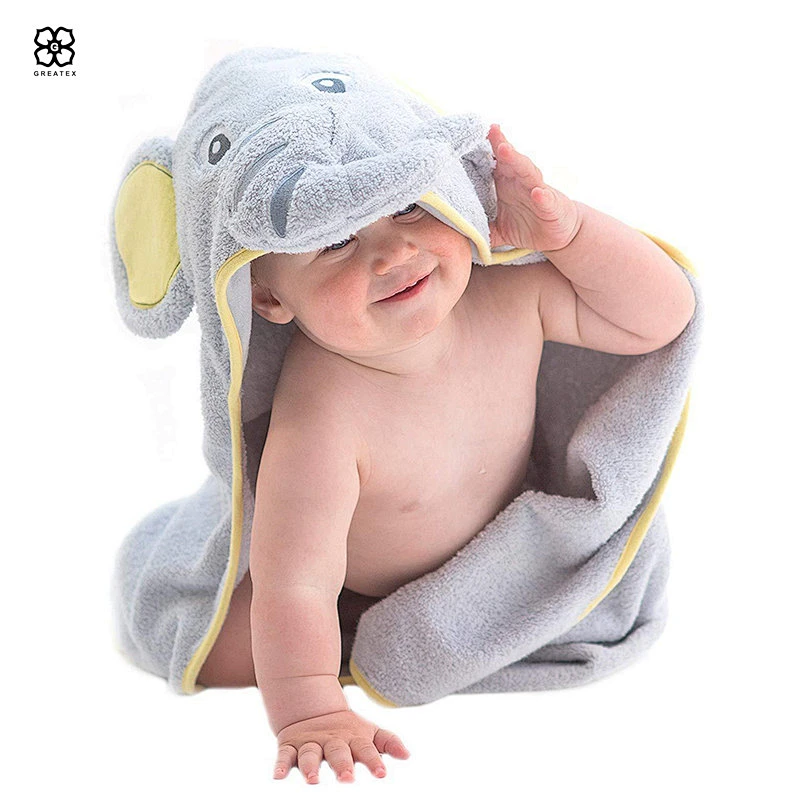 Premium Hot sale Organic Bamboo Baby Kids Blanket Bath  Hooded Towel