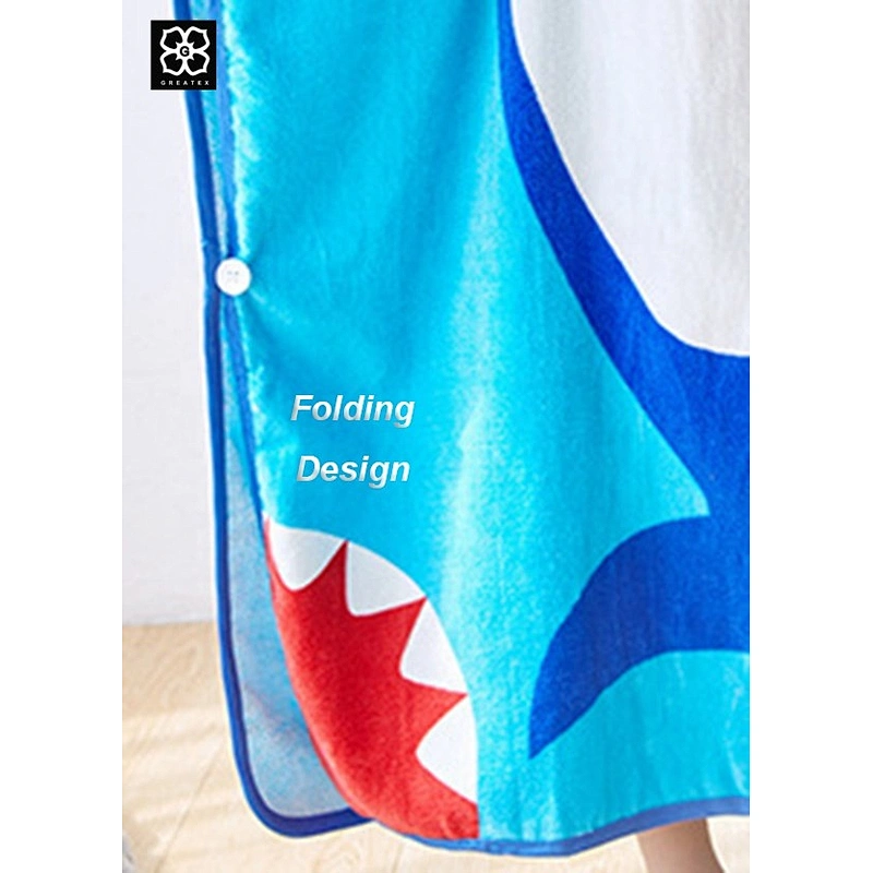 2020 New product  animal designed baby hooded towel poncho for beach
