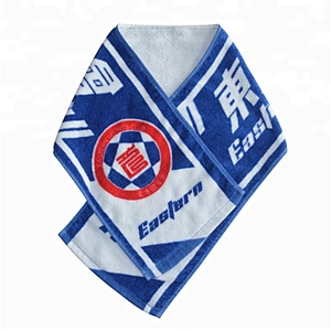 350GSM Athletic 100%cotton velour slogan sports towels with custom logo