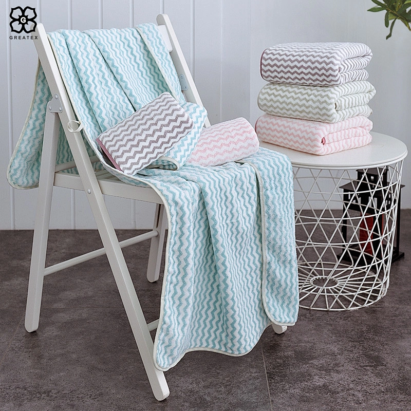 High quality smooth super soft microfiber bath towel set