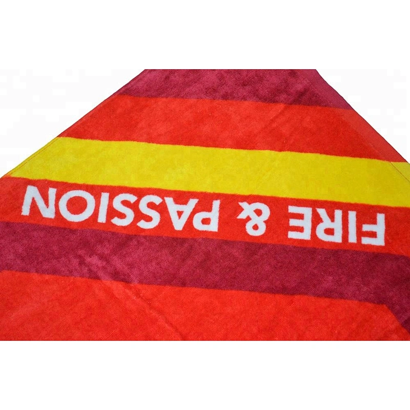 Wholesale Custom Screen printed FC Beach football towel for beach