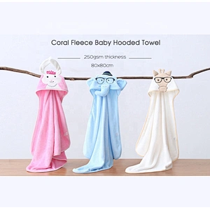 Embroidery Design elephant hooded towel