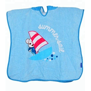 100% Cotton Velvet Reactive print Boy baby hooded beach towel