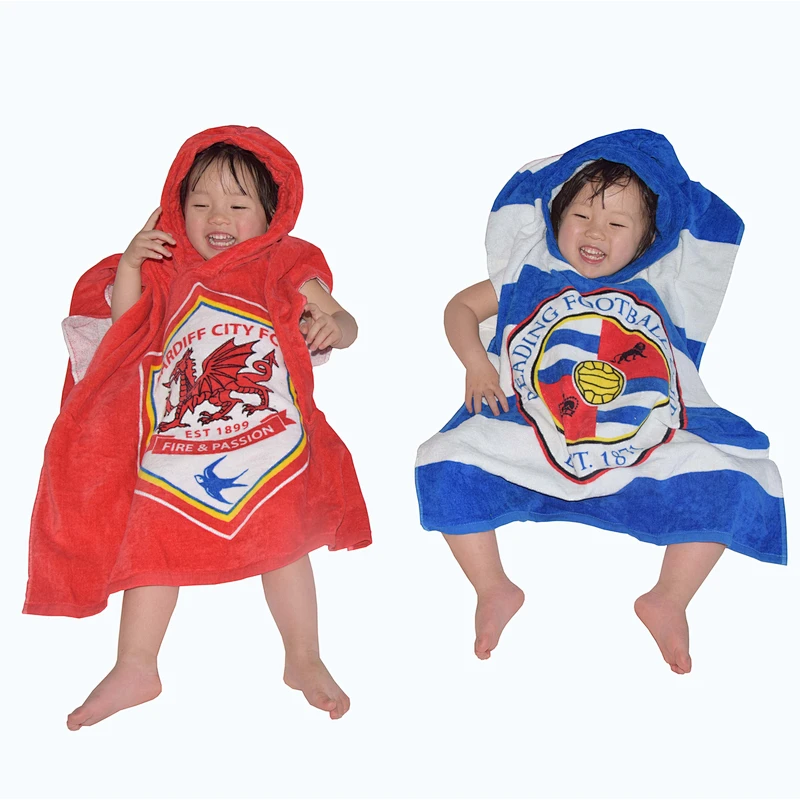 Custom designed Kids hooded beach bath towel
