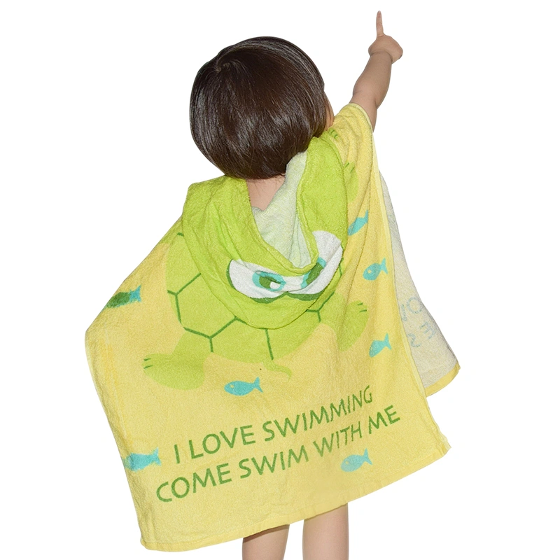 Wholesales cheap terrycloth baby bath kids sleeping towel hooded poncho