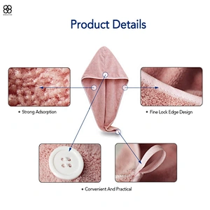 Newest inexpensive novelty super soft quick dry ponyail hair towel hair turban