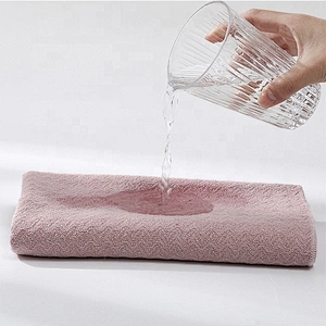 OEM service black hair towel with microfiber material for promotion sales