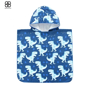 2020 factory wholesale unique cartoon microfiber surfing poncho