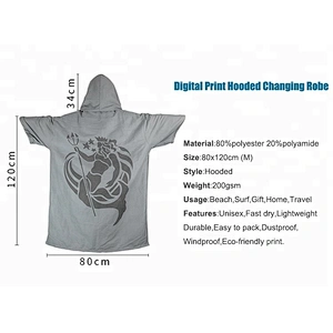 Quick dry Outdoor Dance Robe Surf Changing poncho