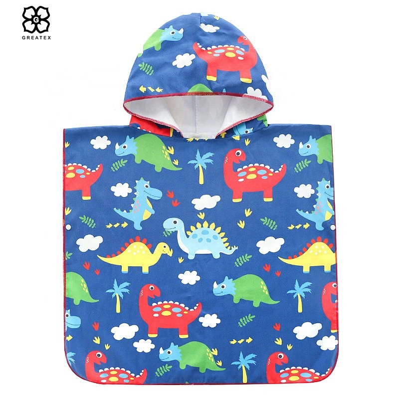 2020 factory wholesale unique cartoon microfiber surfing poncho