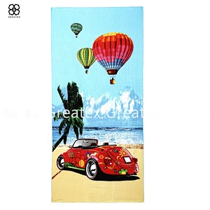 Customized printing patterns high absorbency beach microfiber towel