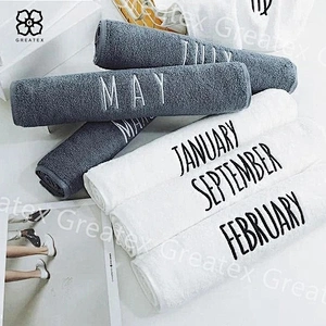 High quality deluxe hot sale embroidery logo salon towel 100% cotton