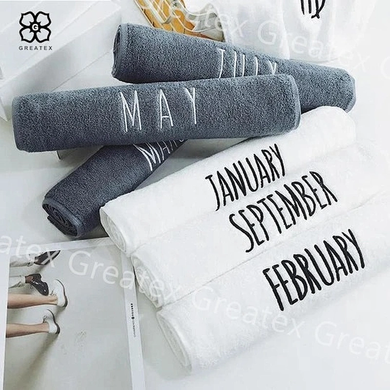 High quality deluxe hot sale embroidery logo salon towel 100% cotton