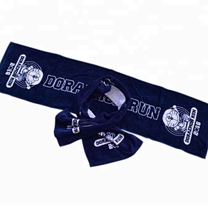 Custom brand promotional 100% cotton sport towel with slogan