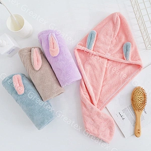 New arrival super cute animal pattern rapid dry hair towel turban