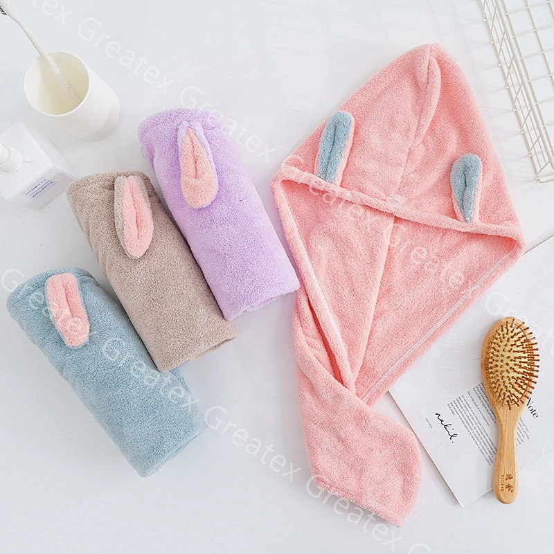 New arrival super cute animal pattern rapid dry hair towel turban