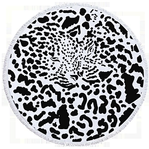Personalized  large custom print roundish beach towel