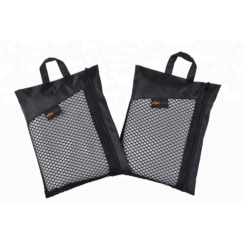 Mesh bag packed gym microfiber suede sport towel