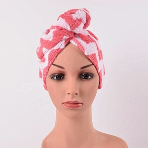 Fashionable Wrap around Cotton Hair Drying Spa Hair Towel Wrap