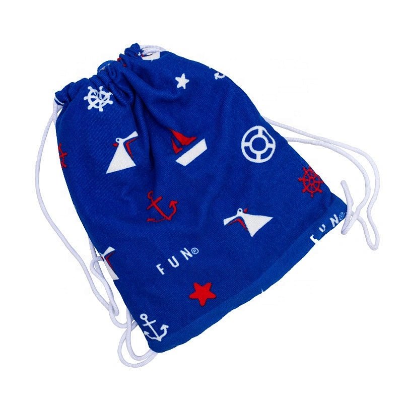 Lightweight Promotional 100%polyester Printed towel beach bags