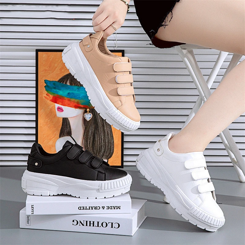 Casual Velcro Simple Color Women Sneakers