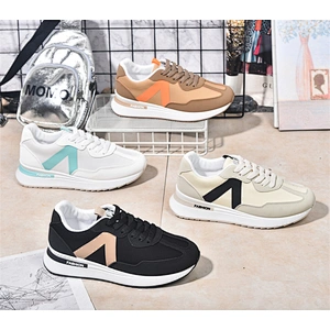 Popular PU Mesh Casual Sport Chunky Sneakers