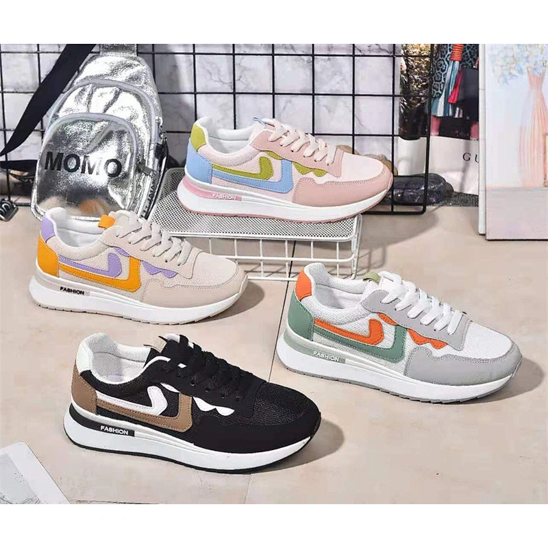 Factory Supply Breathable Lace-up Platform Chunky Shoes