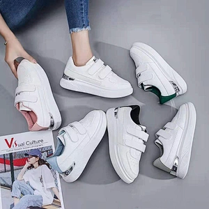 Latest Velcro Popular Running Sneakers Climbing Lady White Shoes