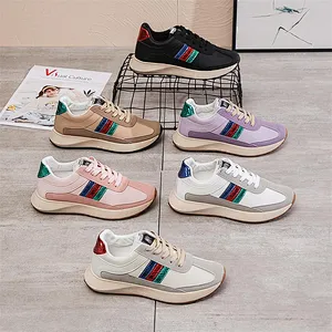 Women Colorblock Sneaker Lace-up Daily Footwear