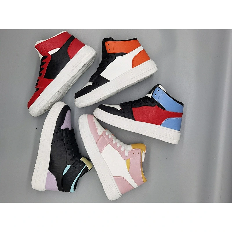 PU Material Design with Fashion Ladies of Sport Shoes