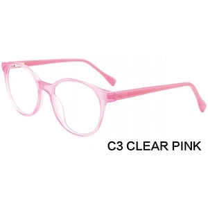 2020 China factory retro pink acetate optical eyeglasses for kids