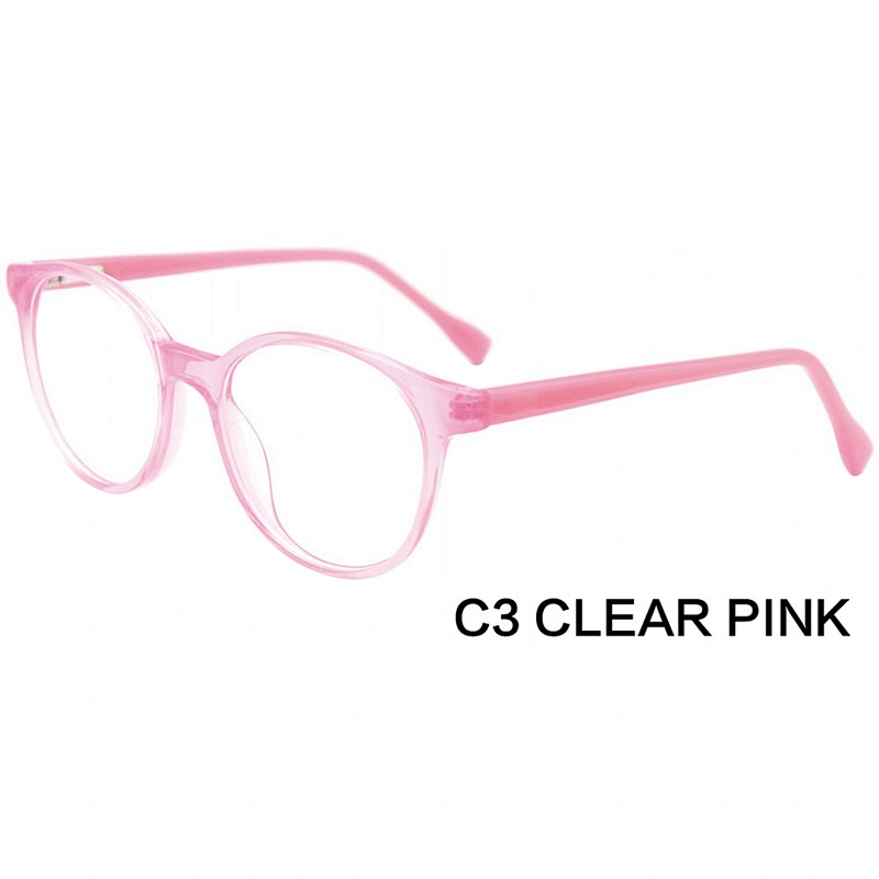 2020 China factory retro pink acetate optical eyeglasses for kids