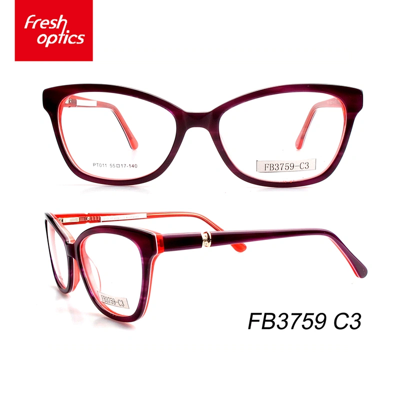FB3759 Fashion Design Acetate Women Optical Glasses