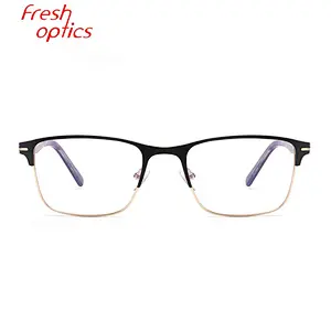 spectacles square metal optical frames glasses ready stock
