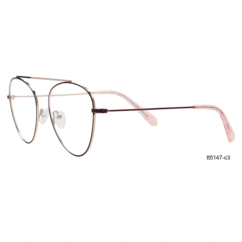 Latest top rated full circle eyeglasses metal optical frames for promotions
