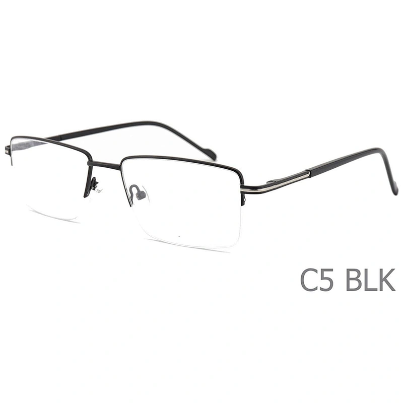 2019 cheap ready stock online retailer metal optical eyeglasses half frame for men