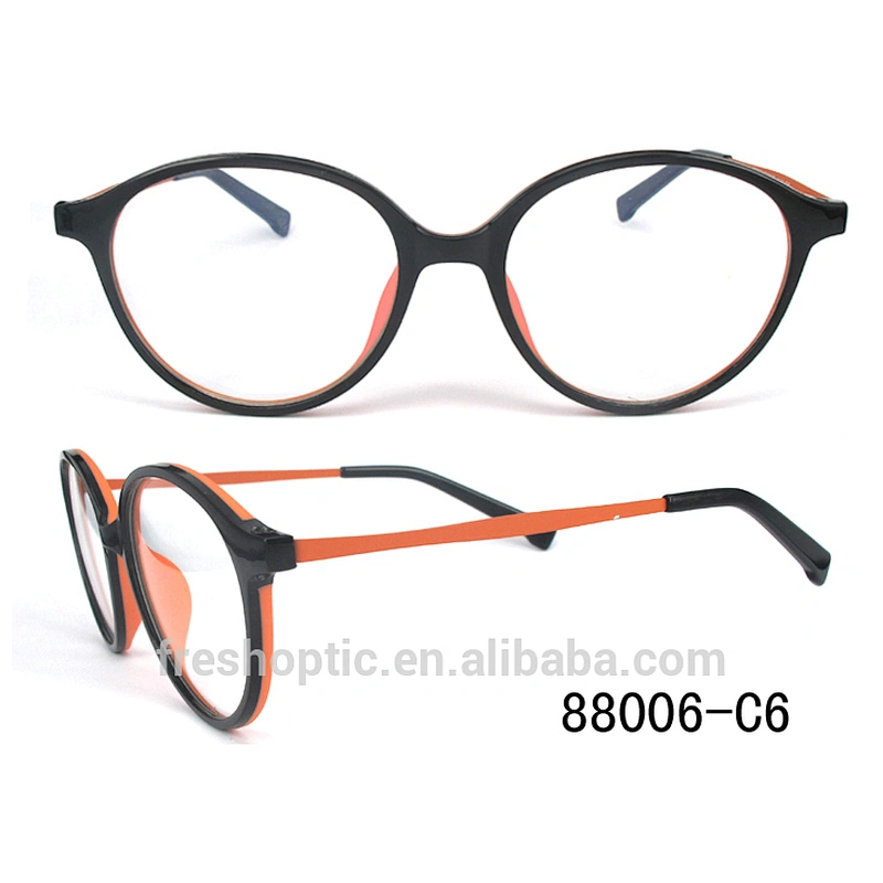 Wholesale authentic designer rubber inner frame TR90 optical frame