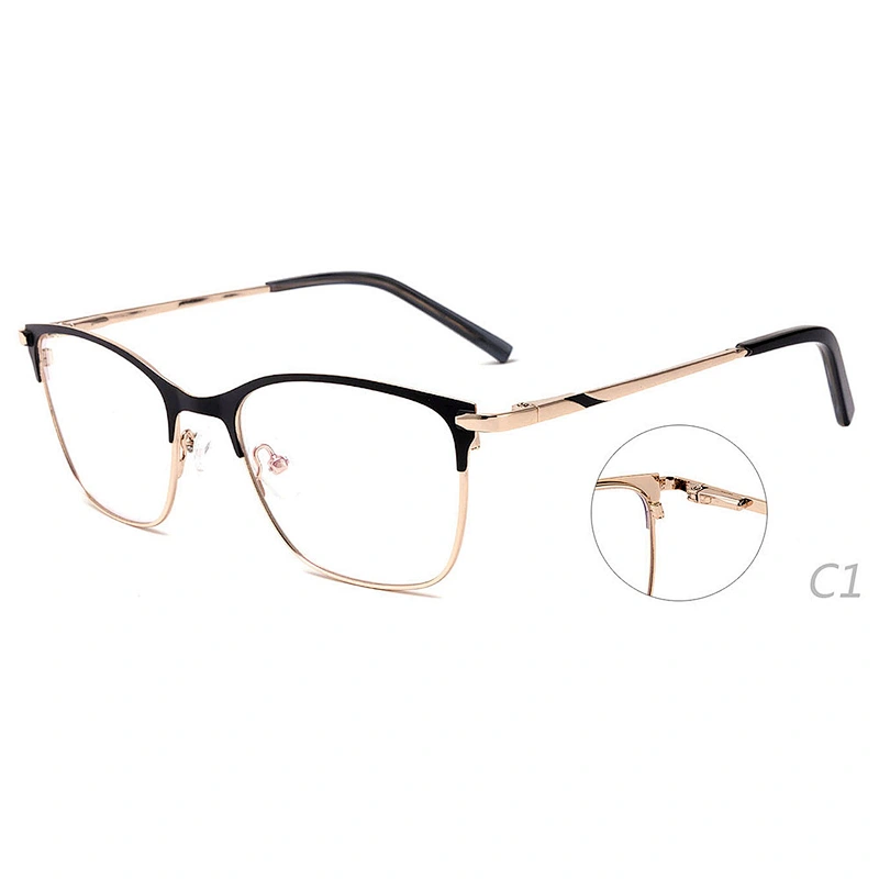 Fashion CE eyeglasses metal optical frames for girl ready stock